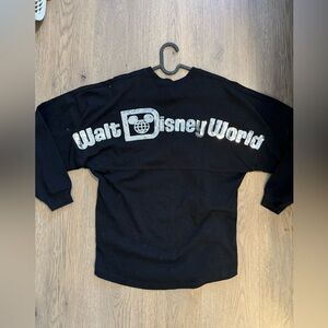 Disney Parks Spirit Jersey XS Disney World Black Longsleeve